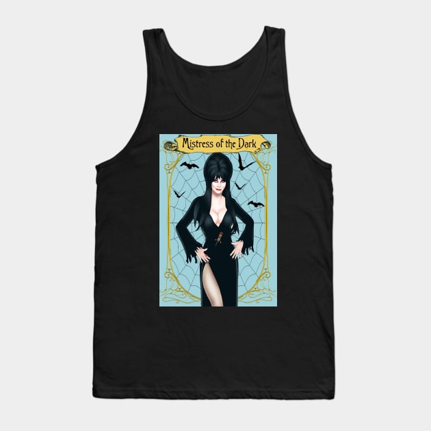 Elvira Goth Queen Tank Top by CreatingChaos